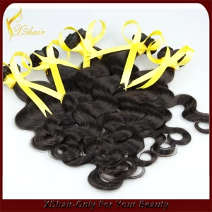 中国 XINDA Factory Price Grade  6A Unprocessed Remy Human Hair Weft Wholesale Body Wave Hair Weave 制造商