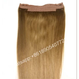 An tSín Xinda Hair 2016 Fashion Wholesale Double Weft Flip In halo hair extension déantóir
