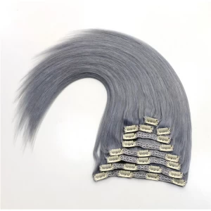 porcelana Xinda hair tangle&shedding free clear clip hair products,clip in hair fabricante