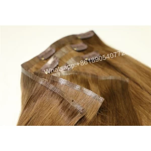 An tSín Yes Virgin Hair and Human Hair Material microclip in hair extension déantóir