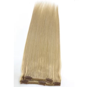 Cina alibaba express best selling products 100% virgin brazilian indian remy human hair seamless clip in hair extension produttore