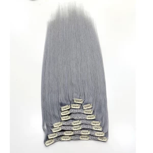 China alibaba express china best selling products 100% virgin brazilian indian remy human hair seamless clip in hair extension fabricante
