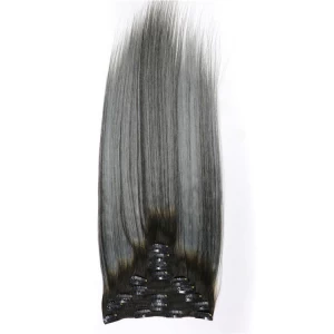 Cina alibaba express china new products wholesale 100% virgin brazilian indian remy human hair clip in hair extension produttore