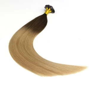 中国 alibaba express dropship 100% virgin brazilian indian remy human hair seamless flat tip hair extension メーカー