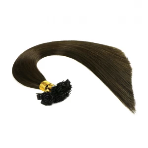 中国 aliexpress china crochet braids with human hair 100% virgin brazilian indian remy human hair flat tip hair extension 制造商