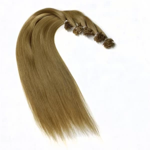 porcelana aliexpress china free shipping 100% virgin brazilian indian remy human hair flat tip hair extension fabricante