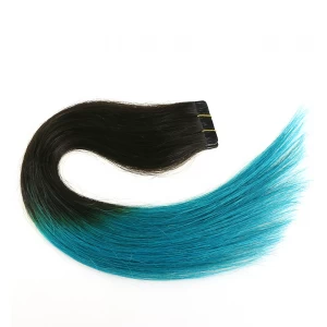 Китай aliexpress indian temple hair ombre color skin weft 100% virgin brazilian indian remy human hair PU tape hair extension производителя