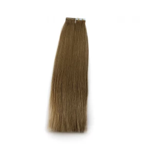 中国 aliexpress wholesale 8a grade brown indian temple hair skin weft 100% virgin brazilian remy human hair PU tape hair extension 制造商
