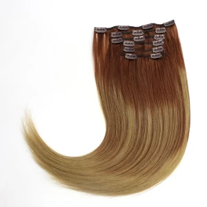 Cina balayage color wholesale price hair extensions supplier from china clip in hair extensions produttore