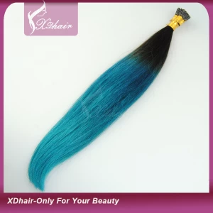 China best quality remy i tip brazilian hair extension manufacturer
