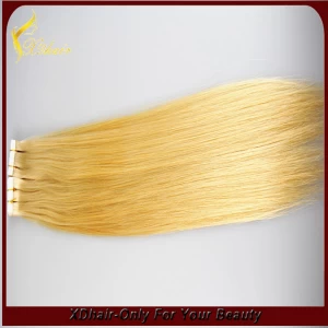 중국 best quality vrigin european human hair tape hair extension wholesale prices 제조업체