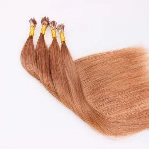 Chine best quality wholesale human Virgin Remy European I Tip Hair fabricant