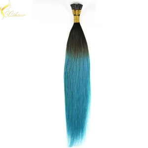 Cina best selling famous high quality tangle free full cuticle unprocessed european i tip hair extension produttore
