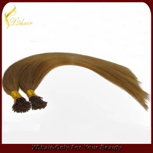 Cina estensione vergine dei capelli umani dei capelli di Remy 100% punta cheratina più venduto produttore