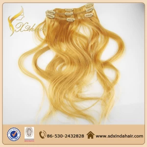 Cina brazilian remy human hair cheap 100% human hair clip in hair extension 8 inch clip-in human hair extensions produttore