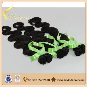China cheap body wave remy hair weft manufacturer