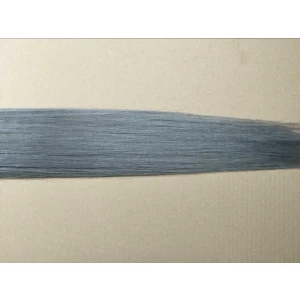 An tSín cheap grey color 100% virgin human clip in hair extensions déantóir