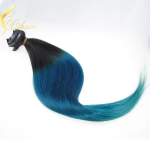 China cheap ombre clip in hair extension, human hair clip hair extension fabrikant