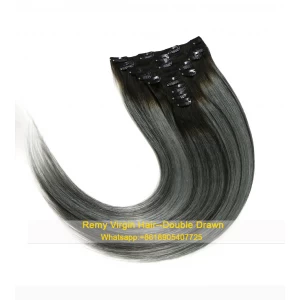 porcelana clip in hair brazilian quality fabricante