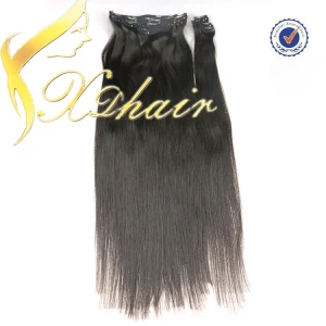 China clip in human hair extensions aliexpress hair clip in hair extension  100% remy hair manufacturer