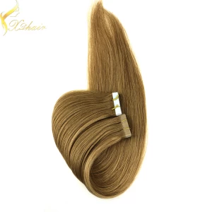 Cina companies looking for distributors virgin hair 7a grade russian hair tape hair extensions produttore