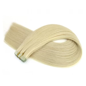 An tSín crochet peruvian hair unprocessed skin weft virgin brazilian indian remy human PU tape hair extension déantóir