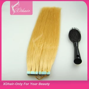 Chine double drawn blue tape hair extensions wholesale fabricant