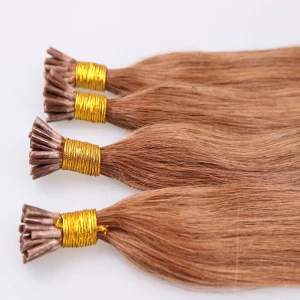 An tSín double drawn remy human hair U tip/Flat tip/I tip hair extensions Wholesale Keratin déantóir