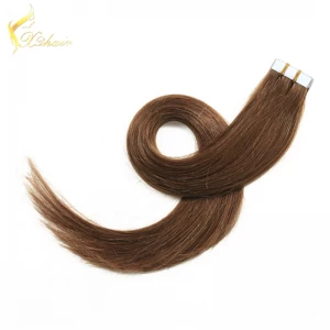 An tSín factory cheap 100% human hair extension tape hair, China vendors wholesale tape hair extension déantóir
