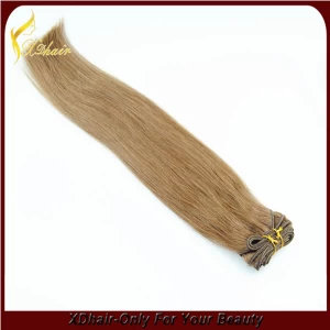 China factory large stock hot selling brazilian human hair extension silk straight hair fabrikant