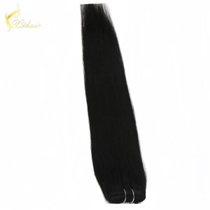 Cina free shiping wholesale natural straight human hair weft for black women 7A european virgin hair bundles produttore