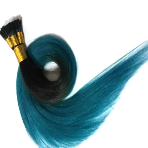 China full cuticle cheap 6a top quality omber color i tip hair manufacturer