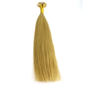 Chine full cuticle intact cut from one donor 100% virgin brazilian indian remy human hair seamless cheap flat tip hair extension fabricant