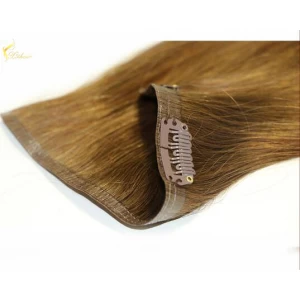 China full head clip in hair extensions free sample hair salon skin weft seamless hair extensions fabricante
