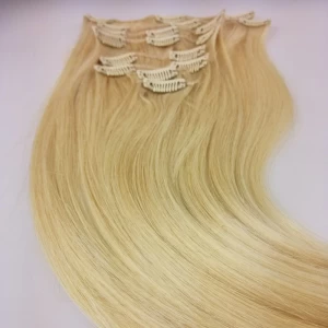 Chine full head remy clip in hair extension fabricant