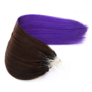 China hair wholesale supplier in china 100% virgin brazilian remy human hair seamless micro loop ring hair extension manufacturer