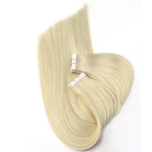 An tSín high quality hot sale hair virgin brazilian indian remy human PU tape hair extension déantóir