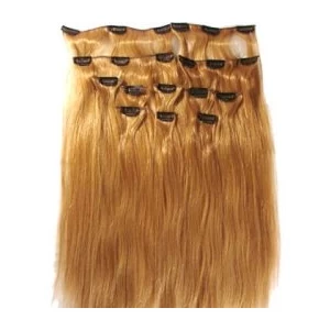 An tSín hot new products Various High Quality human hair Platinum Blonde Clip in White Hair Extensions déantóir
