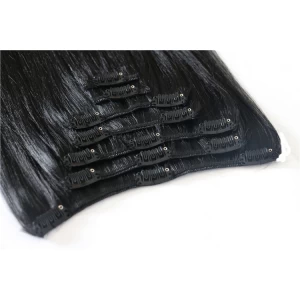 China hot selling Wholesale Cheapest Full Head Clip On Hair Extensions manufacturer