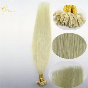 中国 hot selling human hair products top quality stick tip/nail tip hair extension darling hair メーカー