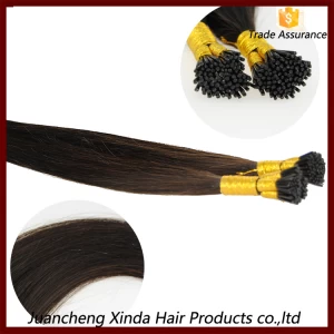 Chine vente chaude brute de bonne qualité supérieure vigin gros pourboire 100% remy indien vierge extensions de cheveux fabricant
