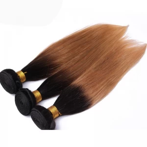중국 human hair two toned hair weaving color cheap human hair extensions 제조업체