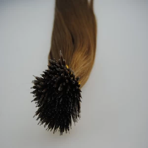 Китай light brown color nano ring hair extensions производителя
