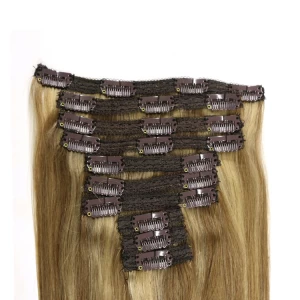 China natural body wave virgin indian hair indian virgin clip in hair extensions manufacturer