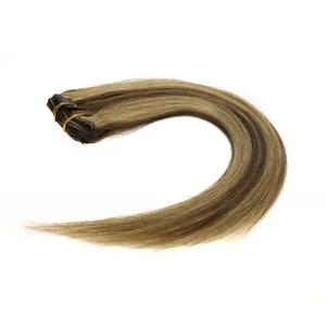 Chine new products Various High Quality human hair Platinum Blonde Clip in White Hair fabricant