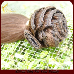 China ombre color clip in human hair extension cheap wholesale brazilian hair manufacturer