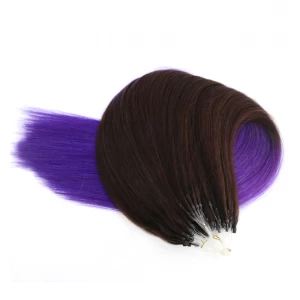 中国 peruvian hair unprocessed 100% virgin indian remy human hair seamless micro loop ring hair extension wholesale メーカー