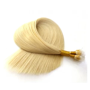 Chine product to import to south africa full cuticle intact 100% virgin brazilian indian remy human hair nano link ring hair extension fabricant
