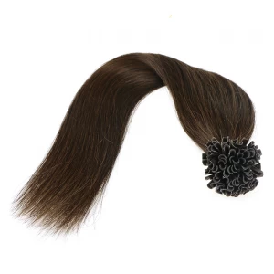 An tSín raw virgin unprocessed hair wholesale 100% brazilian remy human hair U nail tip hair extension déantóir