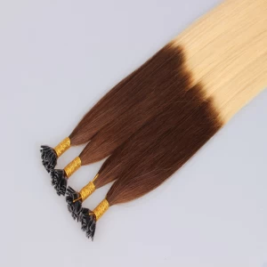 中国 remy virgin human hair pre bonded hair extension keratin U tip hair 8-30 inches メーカー